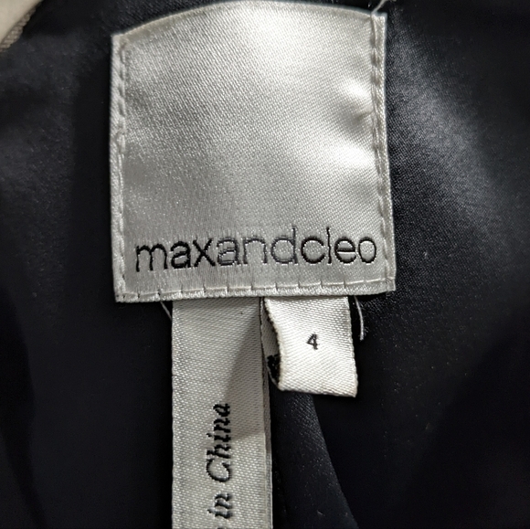 Max & Cleo black chiffon one shoulder maxi dress 4 - Picture 9 of 10